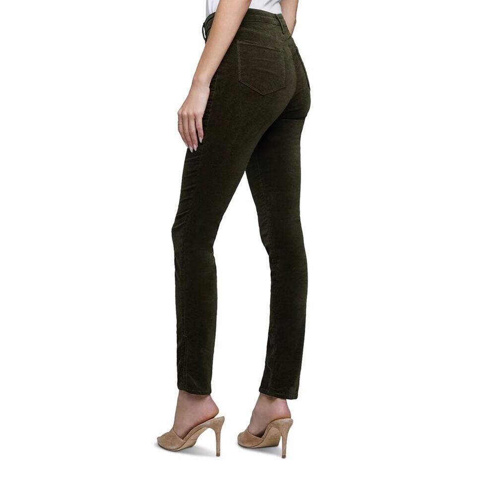 NWT L’AGENCE Josie High Rise Skinny Corduroy Jeans in Hunter Green